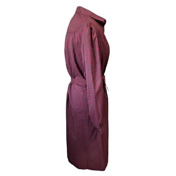 Vintage 70s 80s Talbots/Schrader New York Secretary Day Dress sz XL - Picture 6 of 8